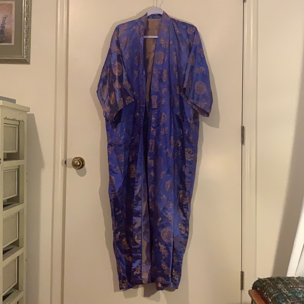 Japanese kimono silk robe